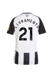 Newcastle United Tino Livramento #21 Voetbaltruitje Thuis tenue Dames 2024-25 Korte Mouw